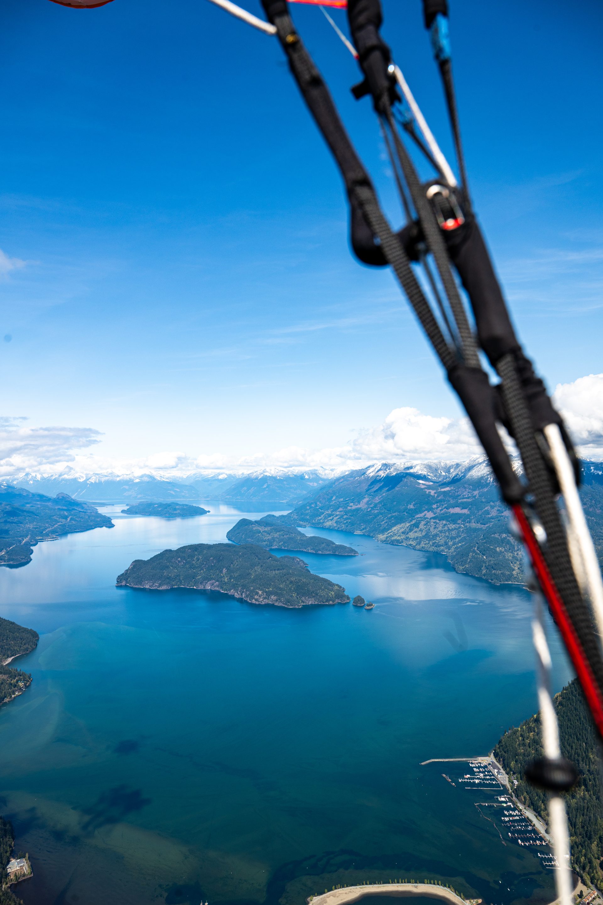 Harrison Lake from altitude