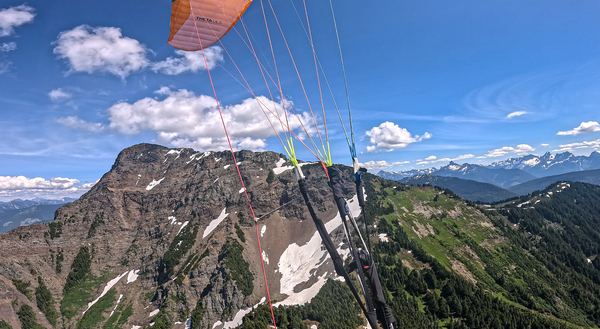 Pilot-view from the glider